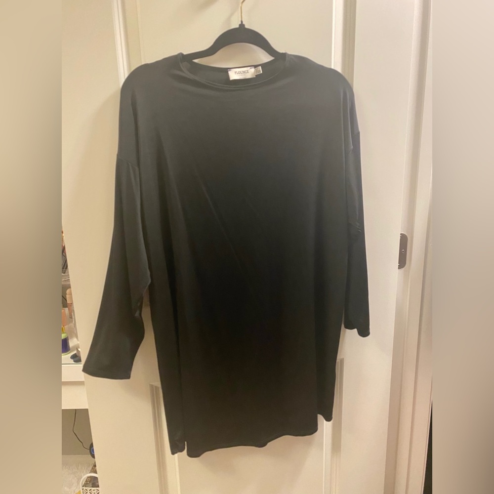 Flounce Club Black Dress Tunic